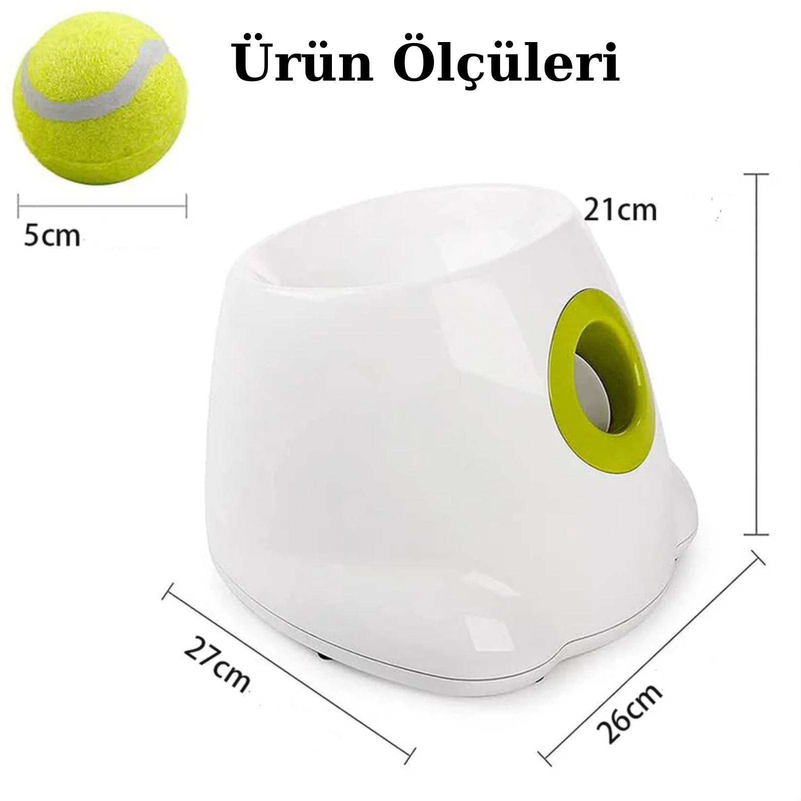 Patili Oyuncaklar Mini Otomatik Top Fırlatıcı (3 Top Hediye)